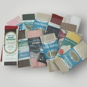 Vintage Seam Binding 12-Piece Bundle